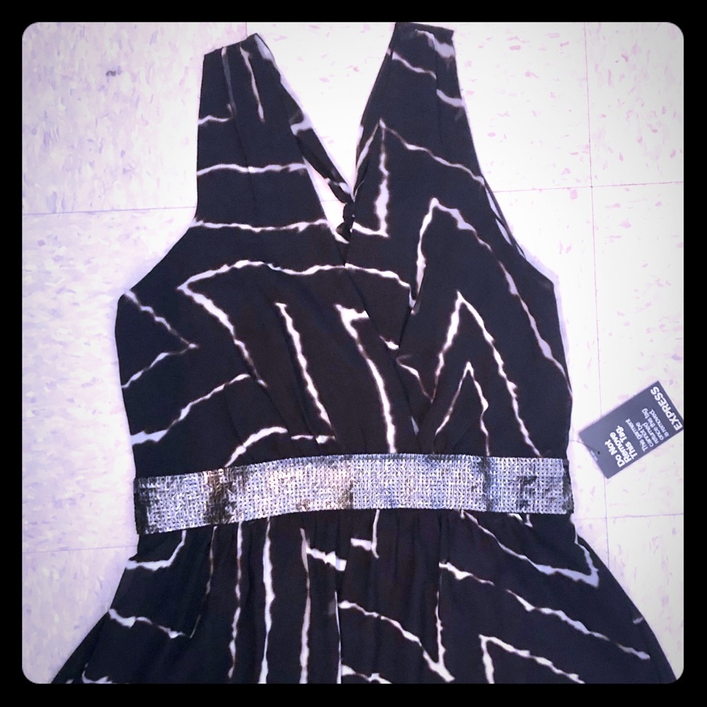 Express maxi halter dress
